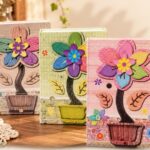 Agenda caja porta notas Flores Abba Shirley