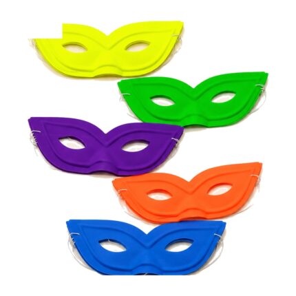 Antifaces de colores (pack x12) Abba Shirley