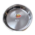 Bandeja de acero inoxidable redonda 30 cm Abba Shirley