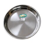 Bandeja de acero inoxidable redonda 34 cm Abba Shirley