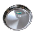 Bandeja de acero inoxidable redonda 36 cm Abba Shirley