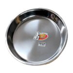 Bandeja de acero inoxidable redonda honda 34 cm Abba Shirley