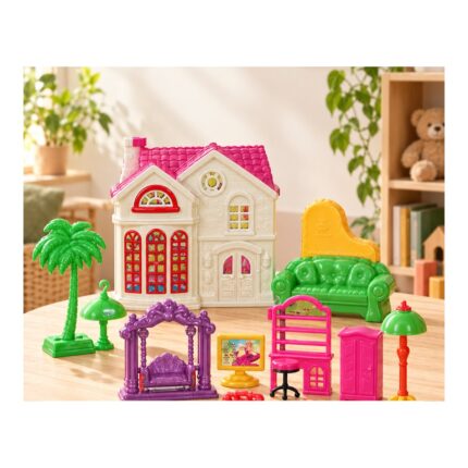 Casita de juguete con muebles y accesorios Abba Shirley