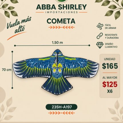 Cometa Águila grande en uso, Abba Shirley