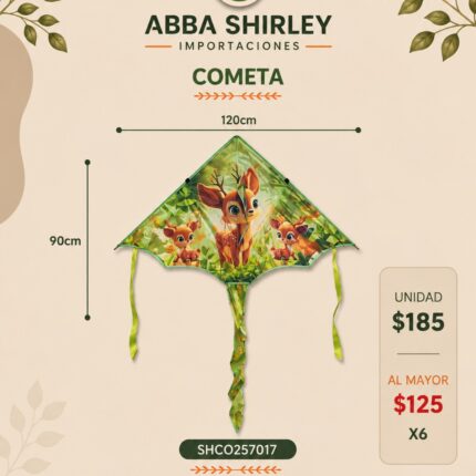 Cometa infantil Animalitos en uso, Abba Shirley