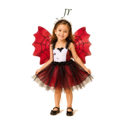 Disfraz de mariposa roja y negra Abba Shirley