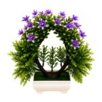 Planta decorativa bonsái en arco con flores 23 cm Abba Shirley