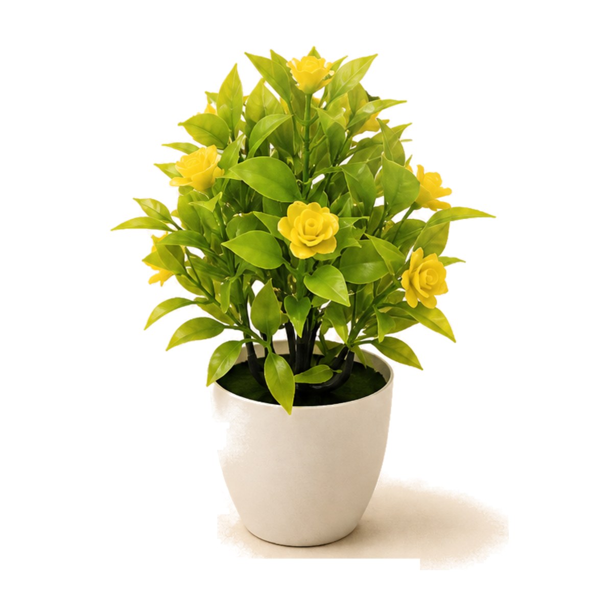 Planta decorativa con flores tipo rosa 28 cm Abba Shirley