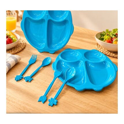 Plato infantil Búho con cubiertos Abba Shirley
