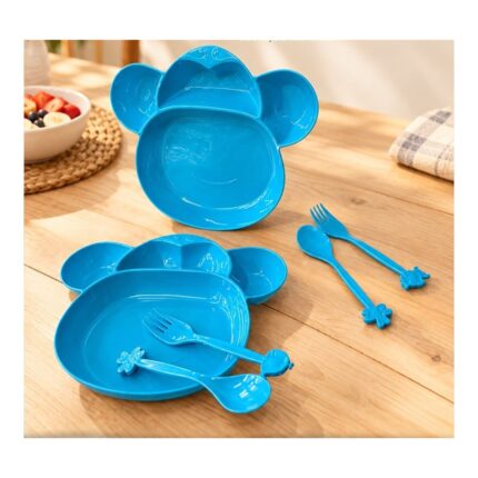 Plato infantil Osito con cubiertos Abba Shirley