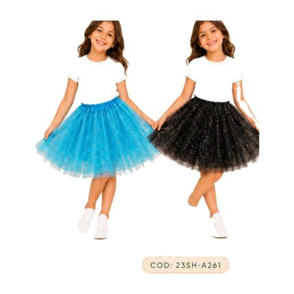Pollera de tul infantil Abba Shirley