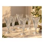 Set de 6 copas de vidrio altas Abba Shirley