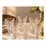 Set de 6 copas de vidrio Abba Shirley