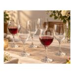 Set de 6 copas de vino tinto Abba Shirley