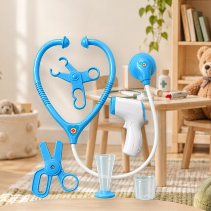 Set médico celeste con termómetro Abba Shirley