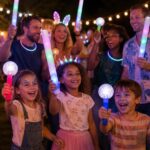 Vinchas orejas de conejo con luz (pack x12) en uso, Abba Shirley